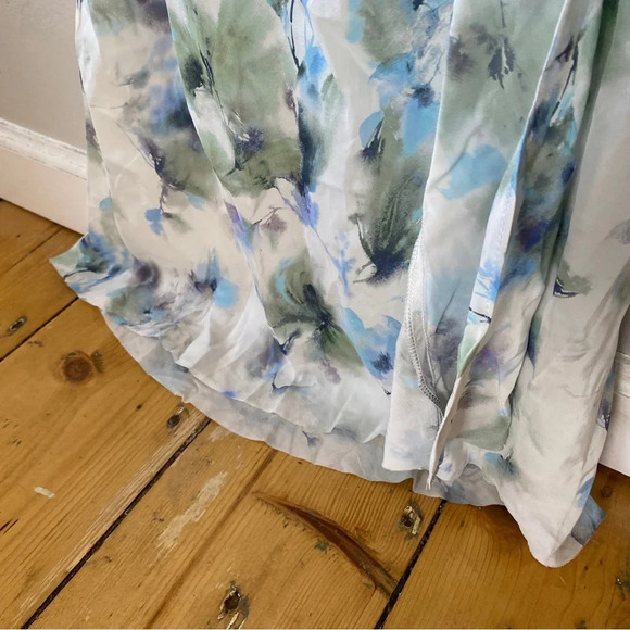 Bec & Bridge Corrine Watercolor Split Maxi Dress Women's 4 White Sleeveless NWOT - Picture 6 of 9